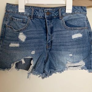 Forever 21 blue denim cut-off shorts